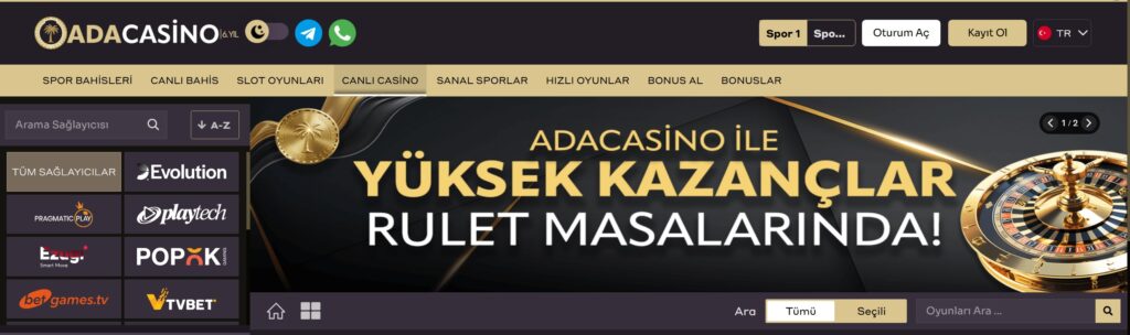adacasino casino altyapıları